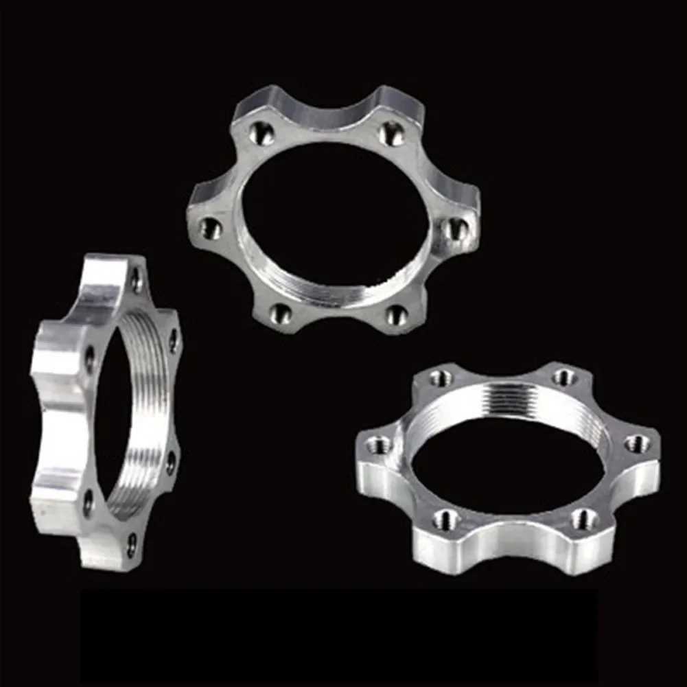 Bicycle Threaded Hubs Flange 2pcs 44mm Replacement Silver Accessories Adapter Aluminum Alloy Brand New Practical