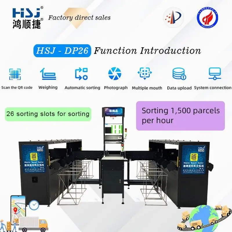 Macchina di smistamento adatta per il smistamento di pacchi di magazzino logistico, pesatura e scansione espressa, attrezzature di smistamento automatico