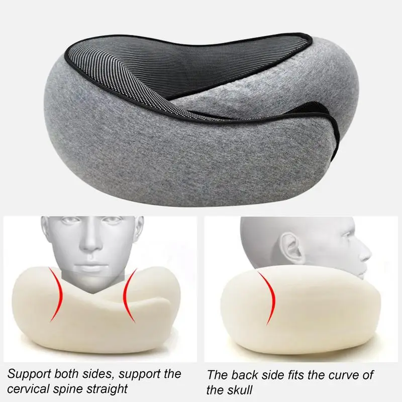 

Travel Neck Pillow Snail Travel Pillow Memory Foam U-shaped Pillow Travel Neck Pillow Travel with Waterproof Storage Bag