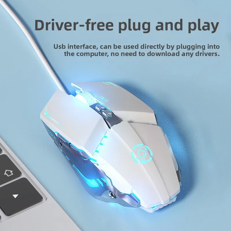 Wired LED Macro Driver Competitive Office FOR Gaming USB Mouse