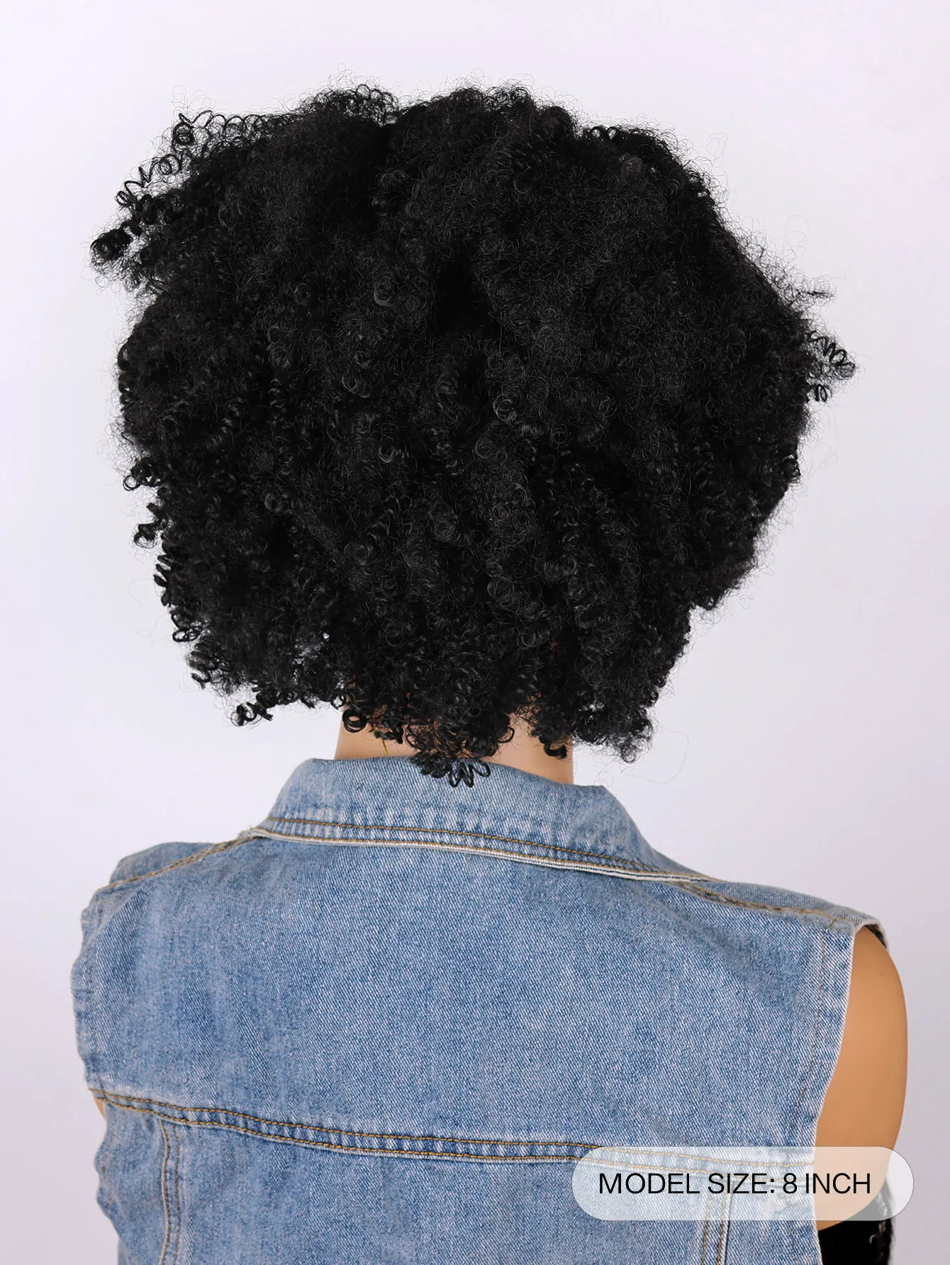 BCHR Afro Kinkly Curly Wig Glueless Headband Wigs for Black Women