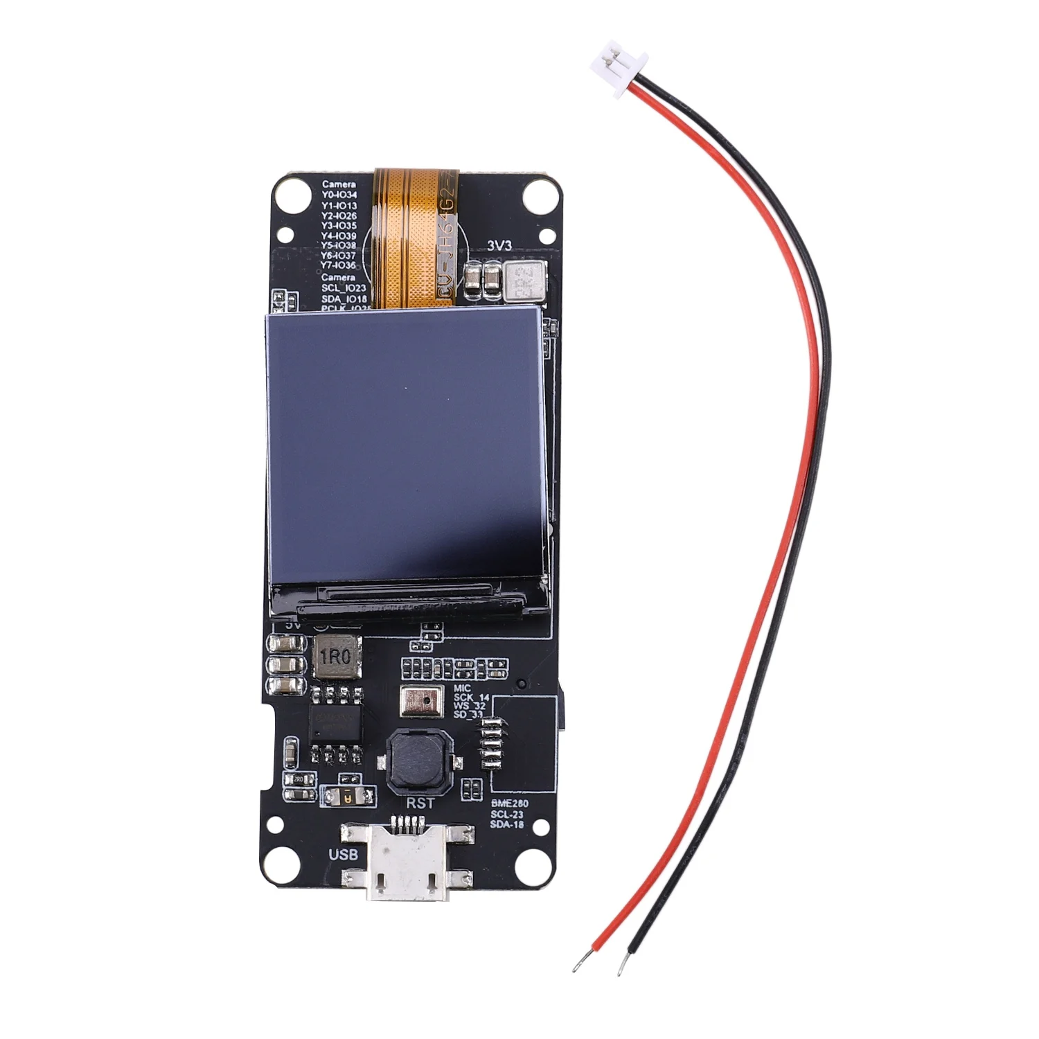 

T-Camera Plus Esp32-Dowdq6 8Mb Spram Camera Module Ov2640 1.3 Inch Display Rear Camera(Fish-Eye Rear Camera)