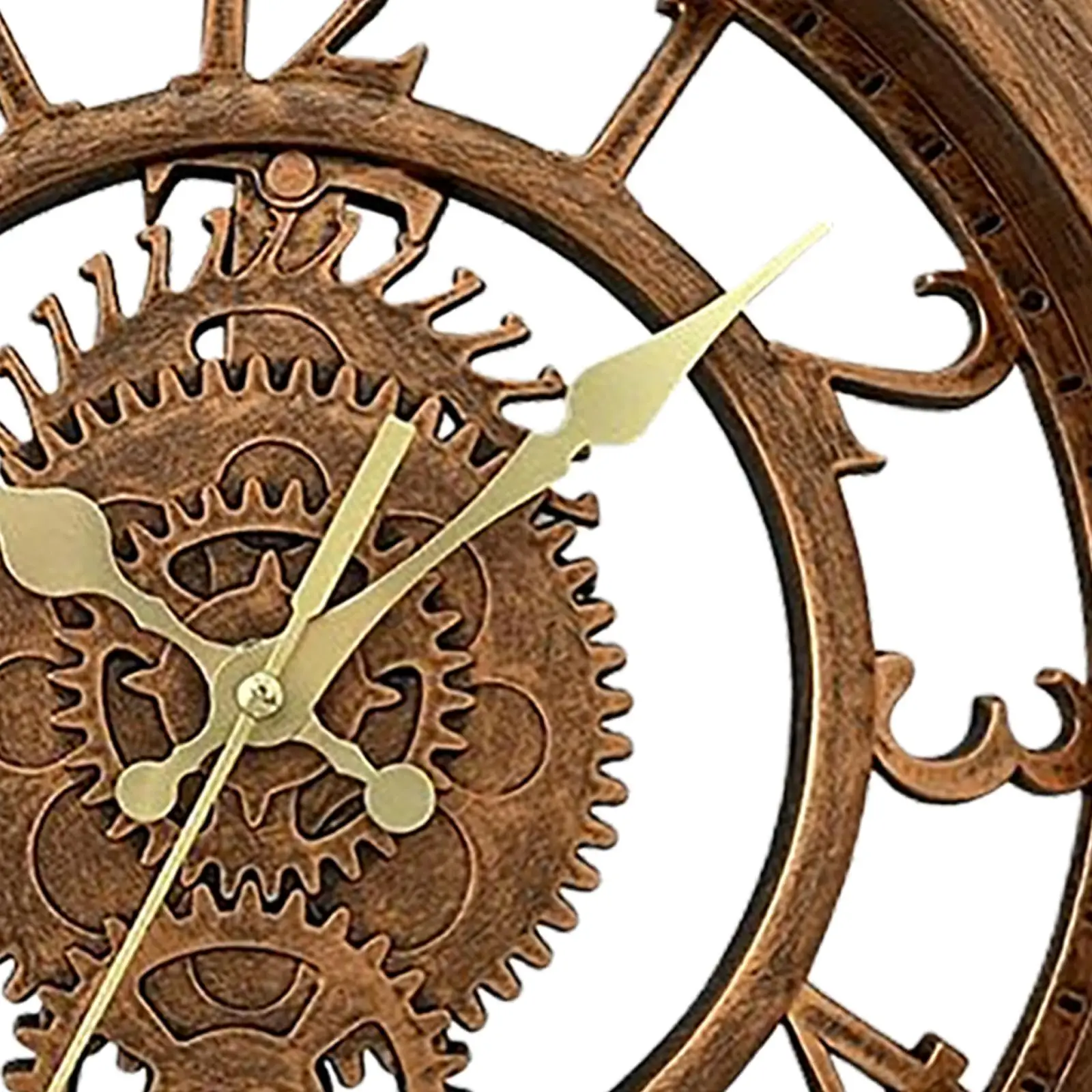 Retro Clock 11 Inch Industrial Large Clocks Silent Non Ticking for Living Room Lounge Bar