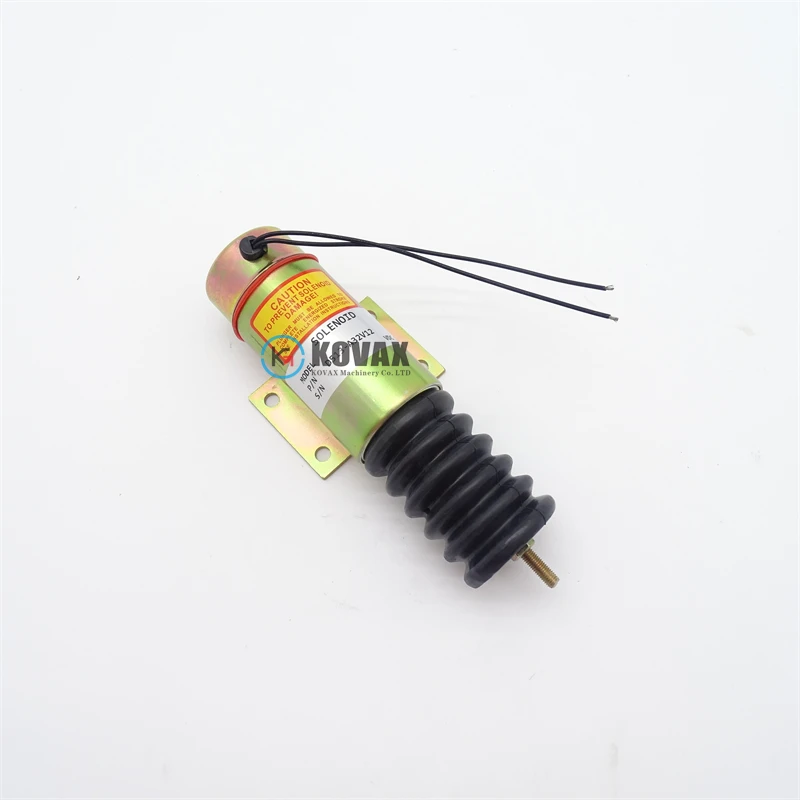 For D513-a32v12 high-quality flame shut-off solenoid valve 12v 24V diesel excavator engine parts 2001-12e2u1 Excavator