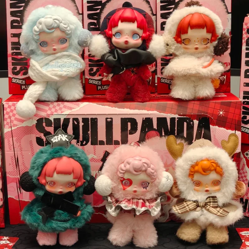 

Skullpanda зимняя мелодия серии плюшевые игрушки слепая коробка подарки загадочная коробка милый орнамент подарок девушке подарок на день рождения