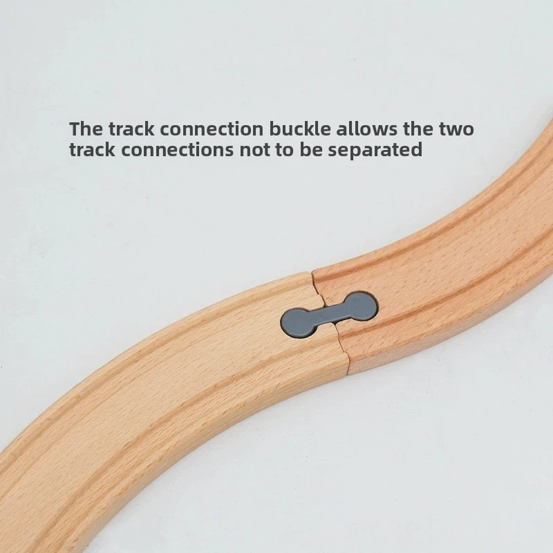 Accessori per binari del treno in legno Tutti i tipi Connettori universali Adattatori Clip adatte per binari in legno di marca Giocattoli ferroviari per bambini