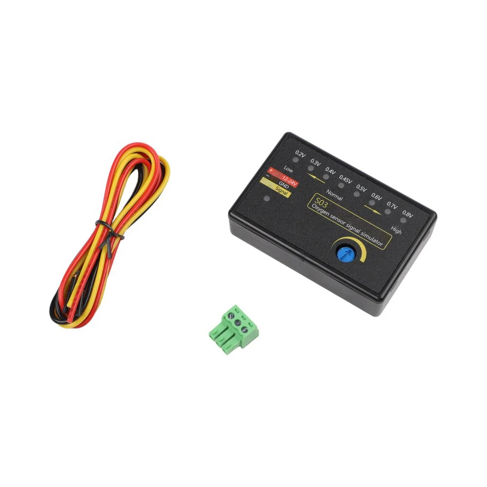 S03 Four-Wire O2 Sensor Signal Simulator with Clear LED Voltage Indicator for Monitoring Average Output Signal Levels