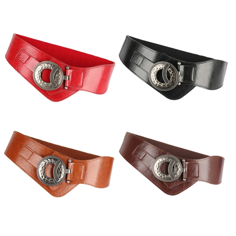 

A2ES Oblique Wide Belt For Dress Girdle Decorative Belts For Women Dresses Overcoat Belt Elastic Wide Belt Shaping Girdle