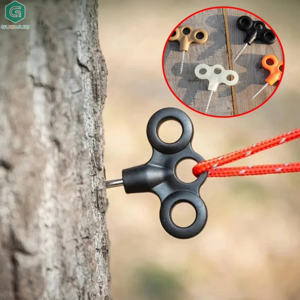 10 pièces de clous de fixation multi-corde en acier inoxydable, ancres de sol pour le camping, la randonnée, les trampolines, les tentes, robustes pour l'extérieur