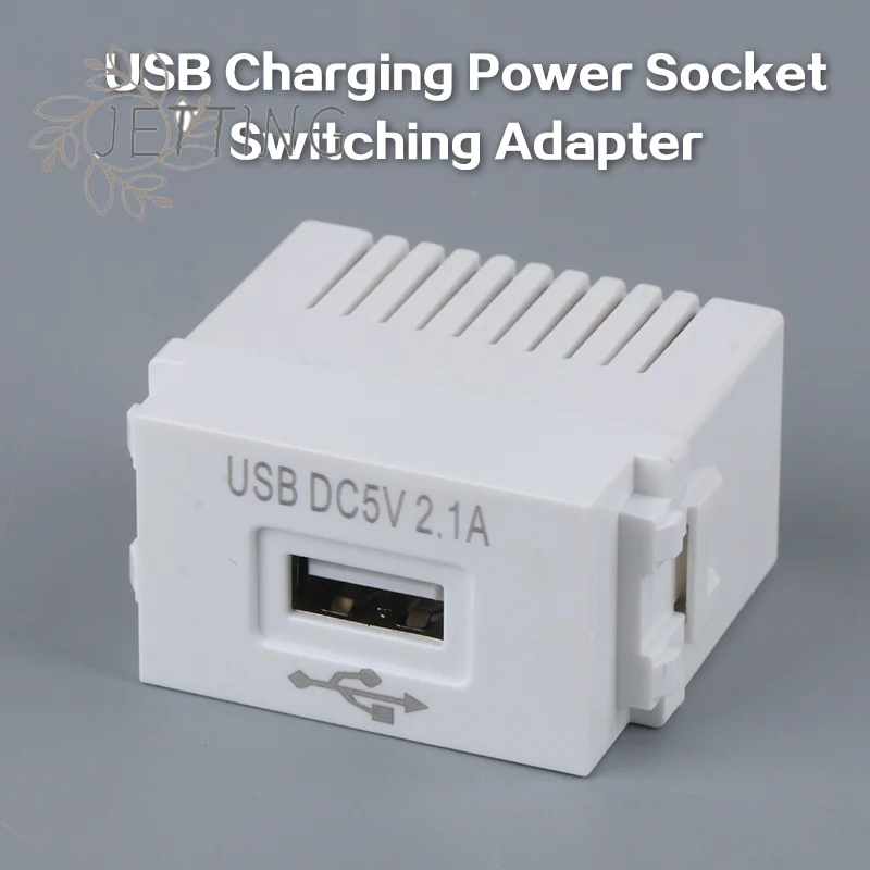 Hot 1PC Mobile Phone Charging Panel USB Power Module 220V Socket 5V Transformer 2.1A USB Charging Power Socket Switching Adapter