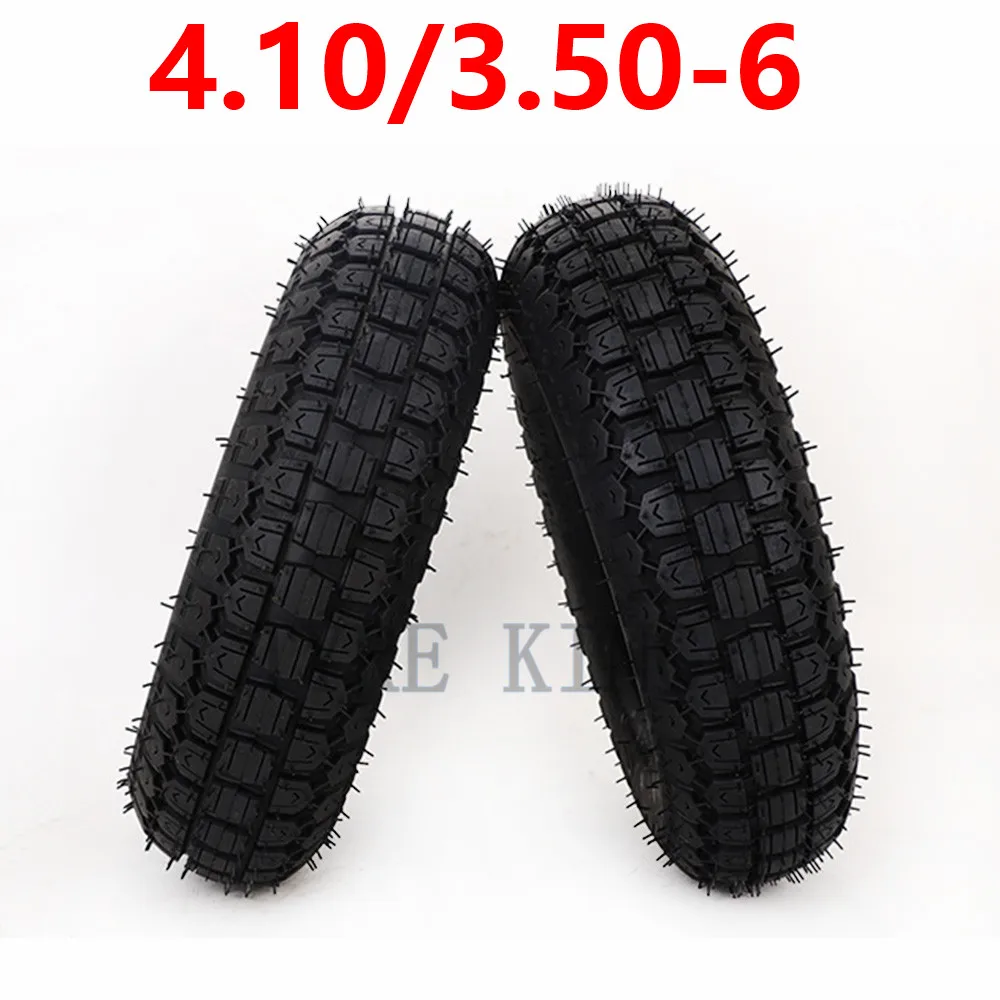 Thickened 4.10/3.50-6 Inner Tube Outer Tyre for Electric Scooter Electric Vehicle  Wear-resistant Tire Accessories