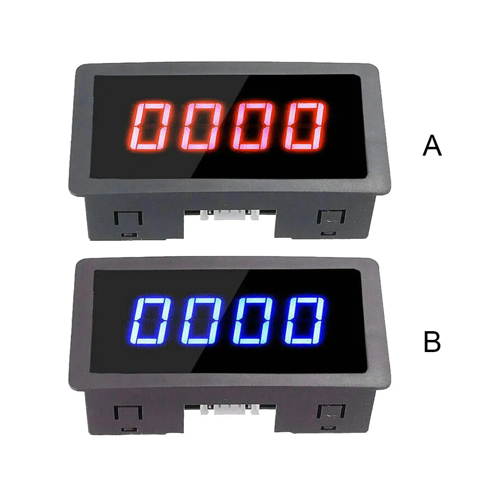 Plastic Car Digital Tachometer Portable DC8-24V Four Digit 30mA Electric Machine Speed Meter Measuring Device  Blue LED