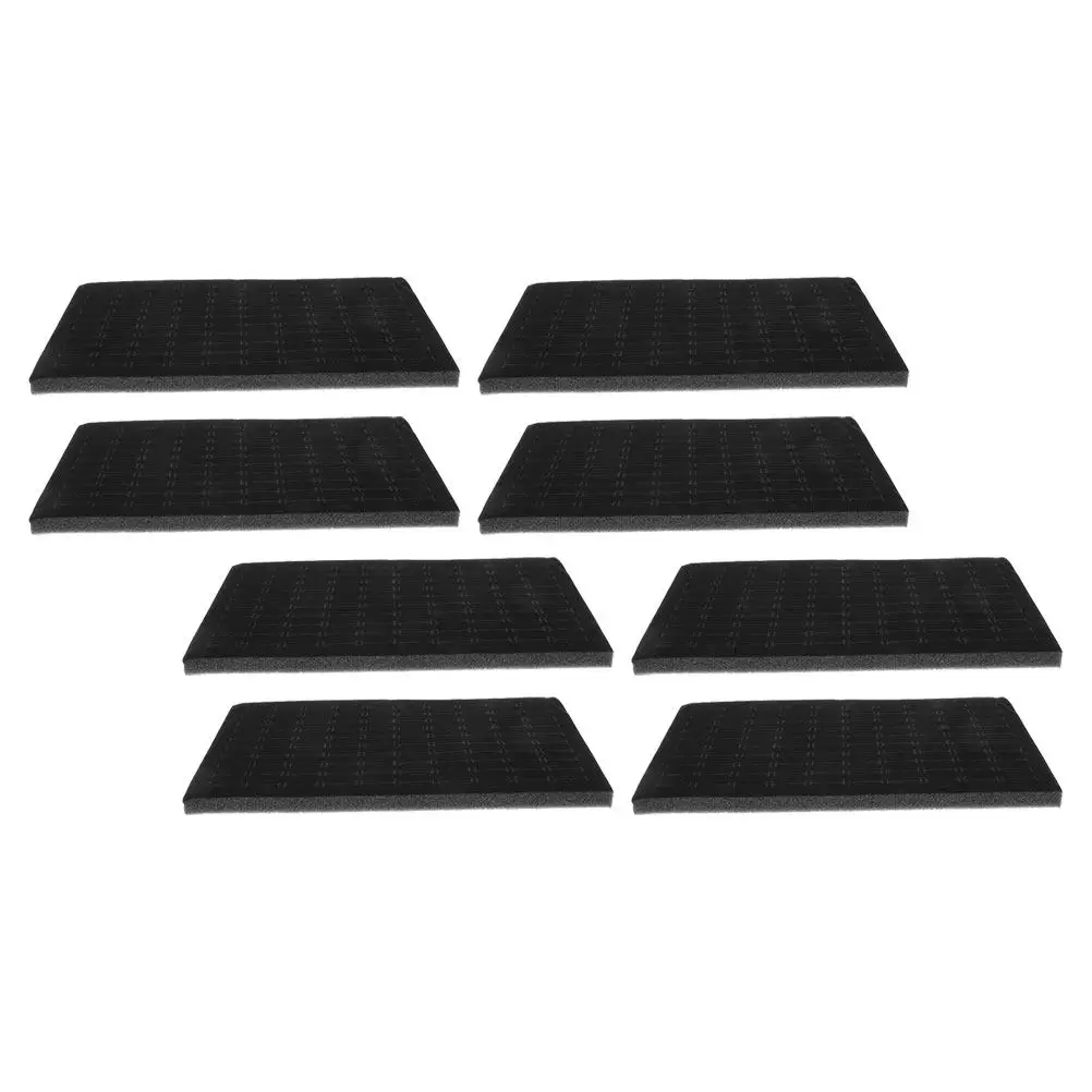 

Набор из 8 губчатых вставок для украшений: подушечки для колец и серег для шкатулок, ящиков, витрин, хранения и защиты, универсальные, штабелируемые