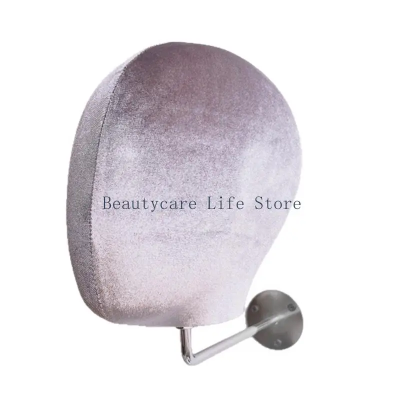 652C Detachable Wig Mannequin Head Stand Salon Display Cap Holder Heavy Duty Plastic Iron Frame Easy Storage Design