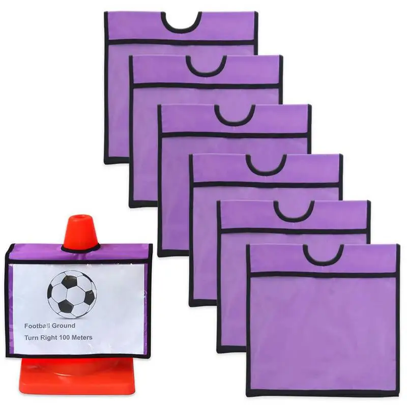 Outdoor Traffic Cone Sleeve Traffic Cone Signal Cover Reusable Sports Activity Warning Sign PVC Traffic Cone Cover For Outdoor