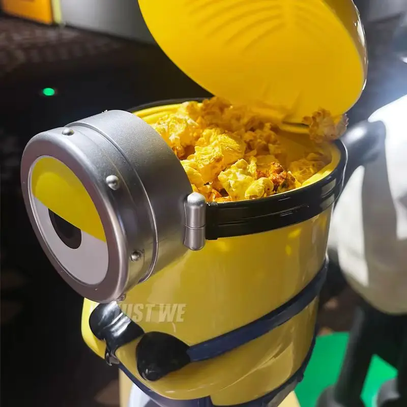 Minions Popcorn Bucket Series Peripheral Satchel Modeling Cup Otto Cycling Movie Exclusive Cinema Collection Children'S Gift Toy