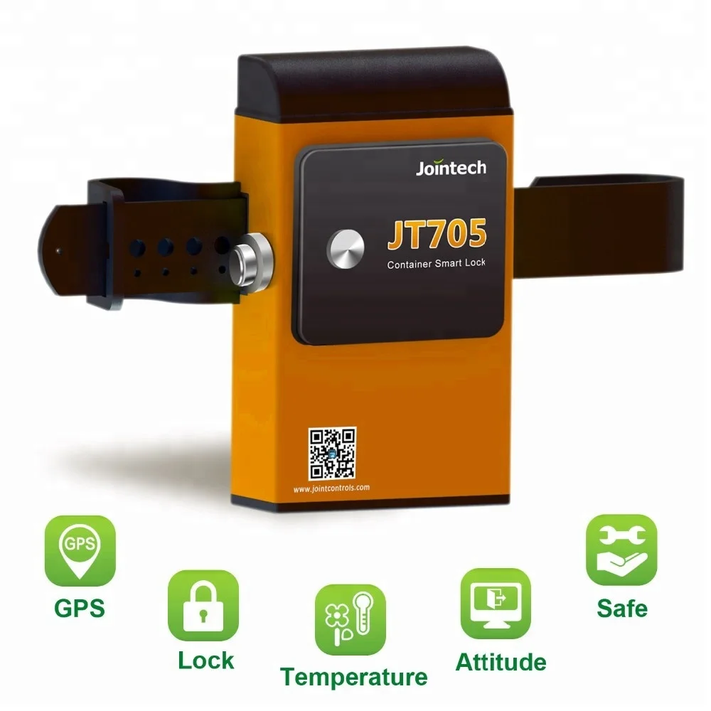 Jointech JT705A Smart Padlock GPS Container Door Lock Waterproof Steel Padlock Tracker Electronic