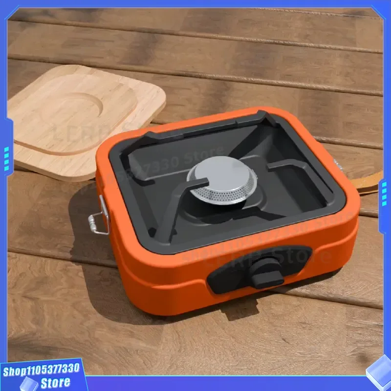 Portable High Fire Gas Stove Box Type Outdoor Camping Picnic Burner Compact Design for Hiking Travel Cooking Equipment