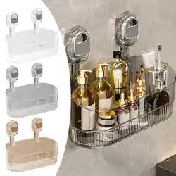 Suction Cup Shower Organizer Shower Organizer Basket Wall Mounted No Drilling Luxury Heavy Duty Waterproof