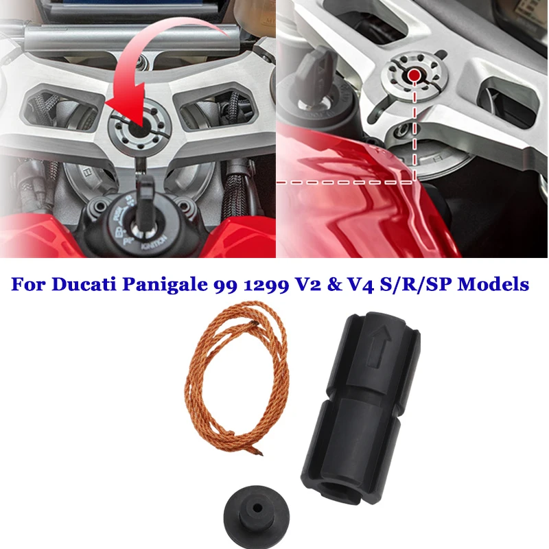 

Fit Quad Lock & Rokform Stem Mount Adaptor Navigation Bracket Adapter Liner For Ducati Panigale 99 1299 V2 & V4 S/R/SP Models