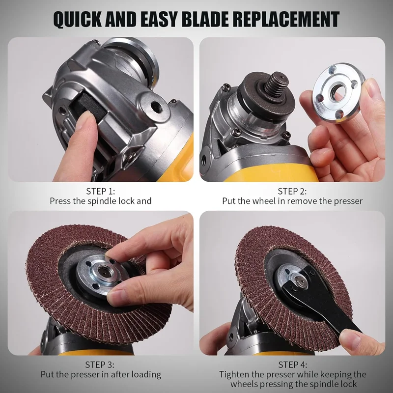 Electric Goddess DCG414 125MM Brushless For Dewalt 20V Battery Electric Angle Grinder Machine Metal/Wood Cutting Power Tool  ﻿ - Image 3