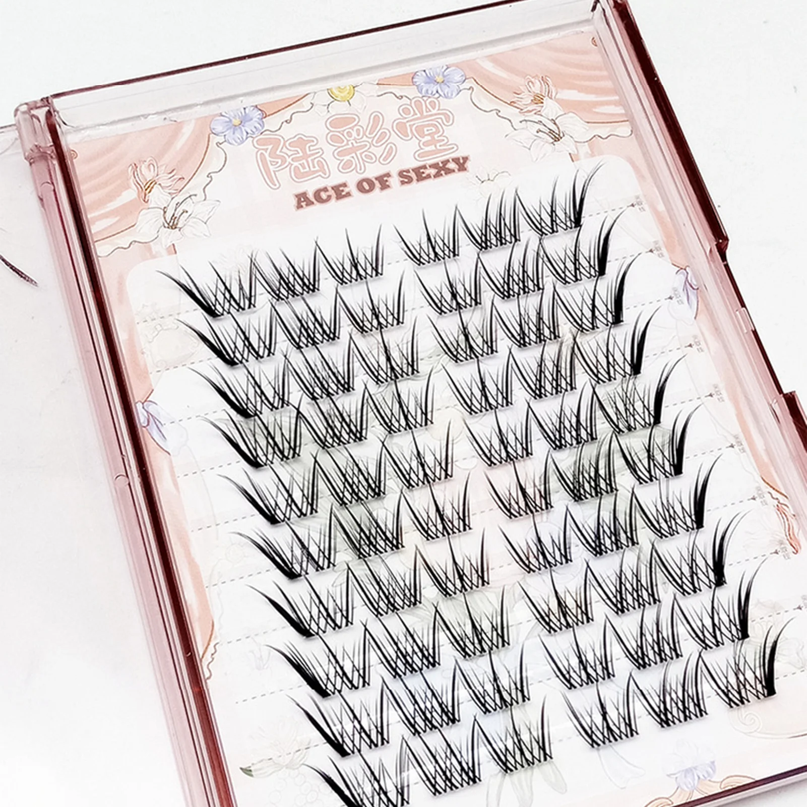 

Fox-eye Fairy False Eyelashes cat eye 10 Pairs Natural soft individual cluster lashes Dramatic volume eyelash extenstions makeup