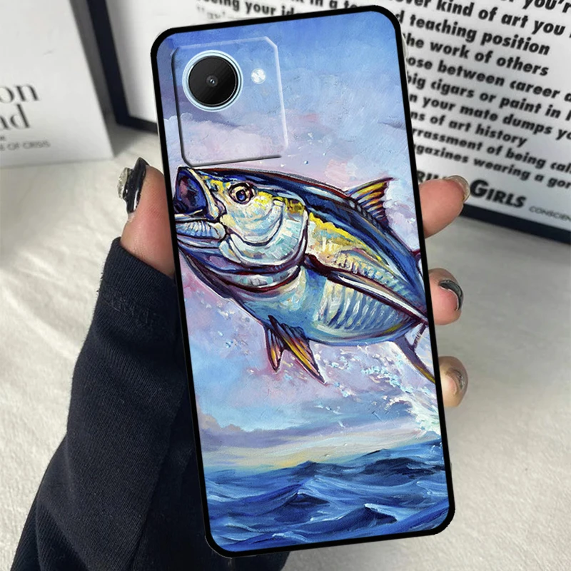 Bluefin Tuna Case For Realme GT Neo 5 3 2 T 9 10 11 Pro Plus C11 C15 C21 C25Y C30 C31 C33 C35 C53 C55