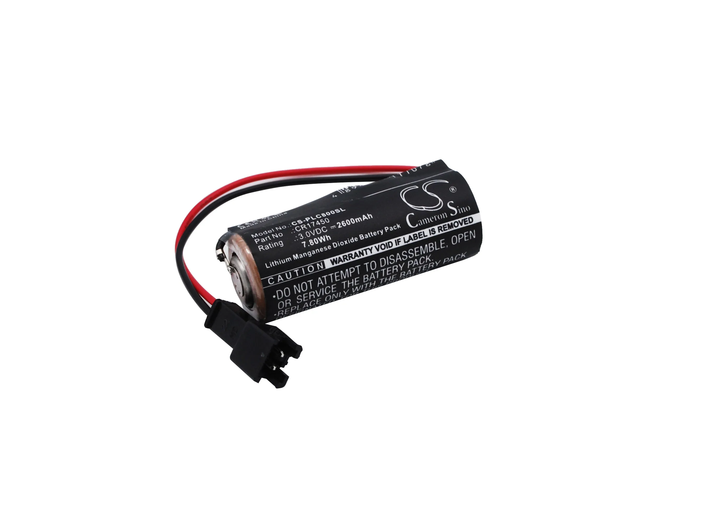 CS Replacement Battery For Sanyo  CR8.L, CR8.LHC  CR17450, CR17450ER, CR17450E-R 2600mAh/7.80Wh PLC