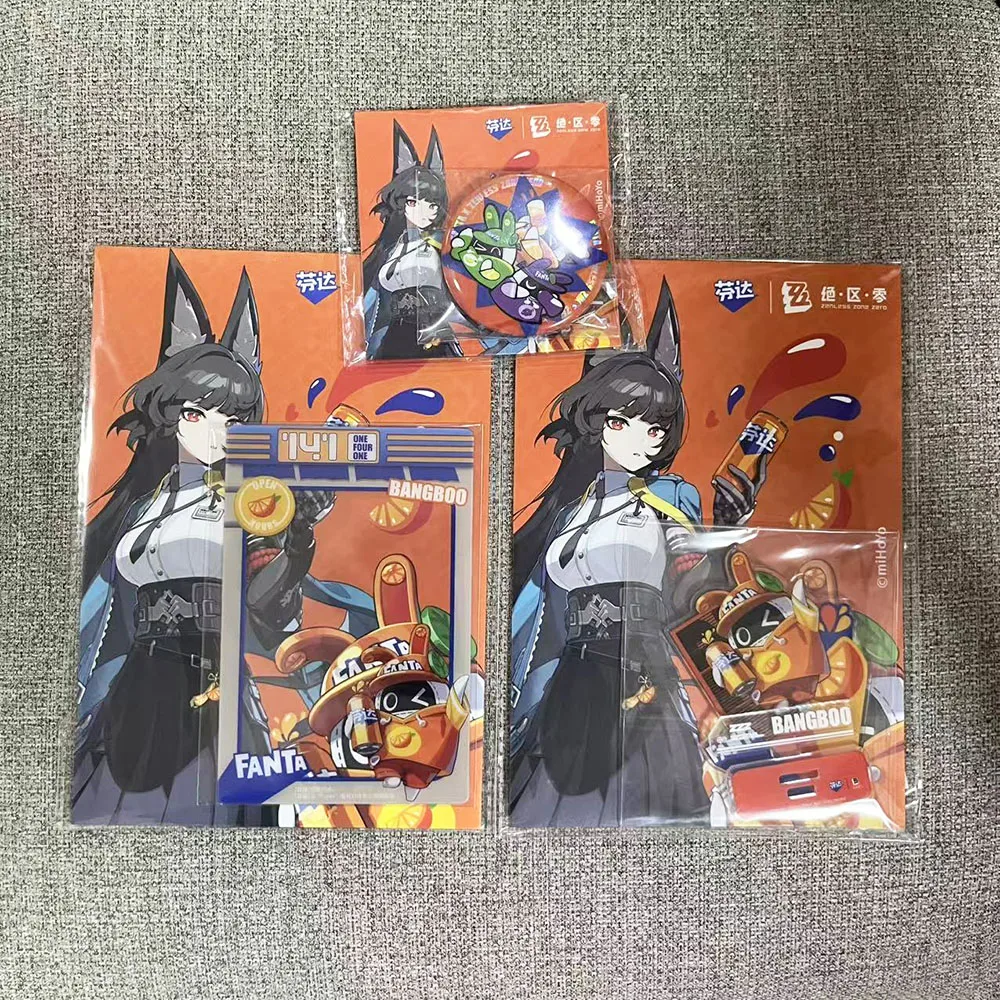 Sunsyea Zenless Zone Zero Official Merch miHoYo Original Hoshimi Miyabi Tsukishiro Yanagi Asaba Harumasa Bangboo Standee Badge