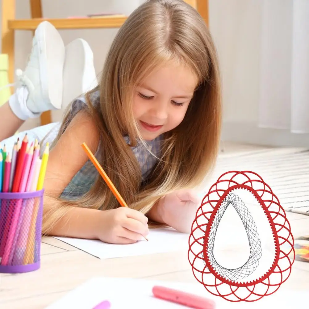 

Spiral Art Drawing Template Geometric Ruler Spiral Circle Template Spiral Curve Stencil For DIY Art Crafts Sketch Students Kids