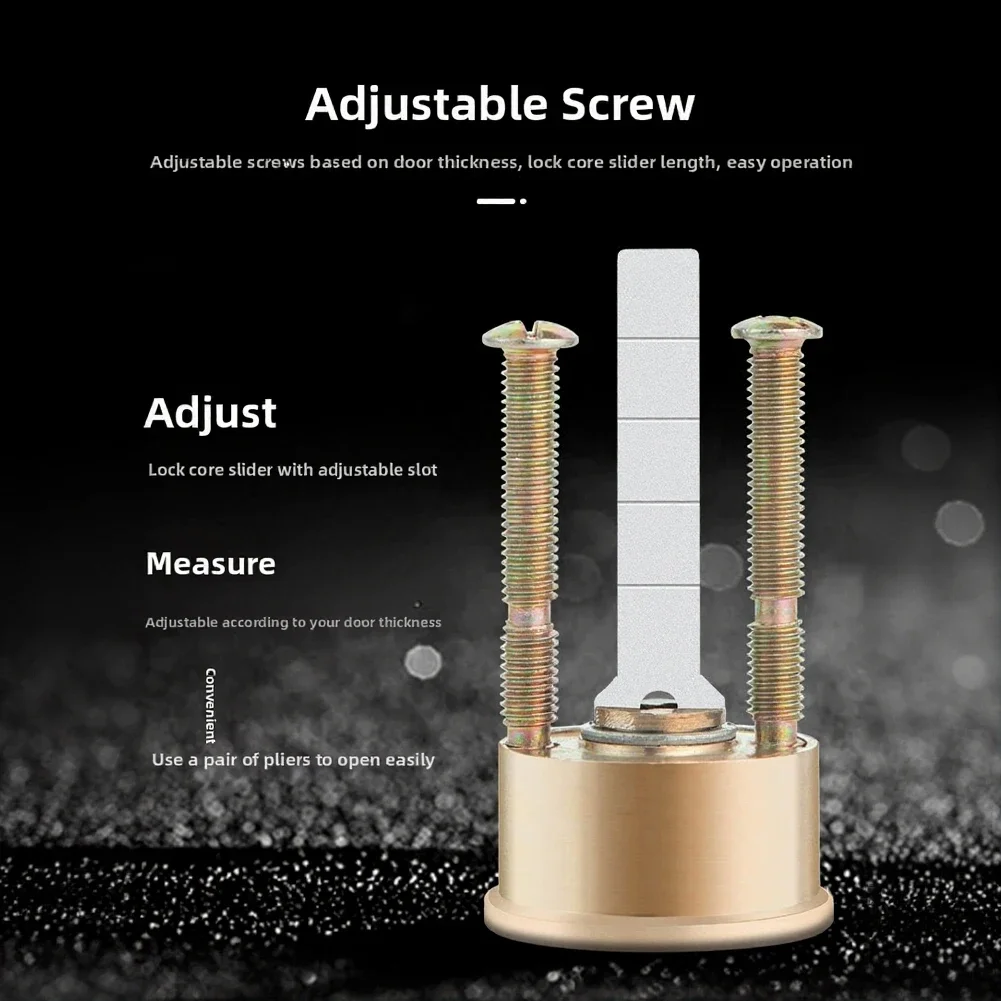 Drill Resistant Mechanical Lock Cylinder for Wooden Doors Security Doors and Iron Doors with Copper Core Construction