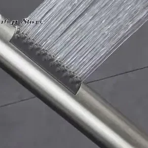 

1pc Stainless Steel Cylindrical Handheld Booster Shower Head Hotel Home Bathroom Universal Shower Head Set