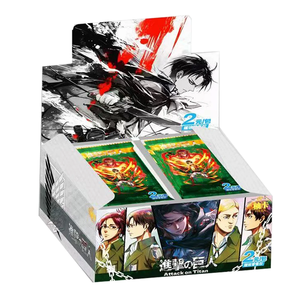 Attack on Titan Collection Cards Fans' Favorite Fantasy Passion Suspense Anime Character High Quality Card Kids Christmas Gifts