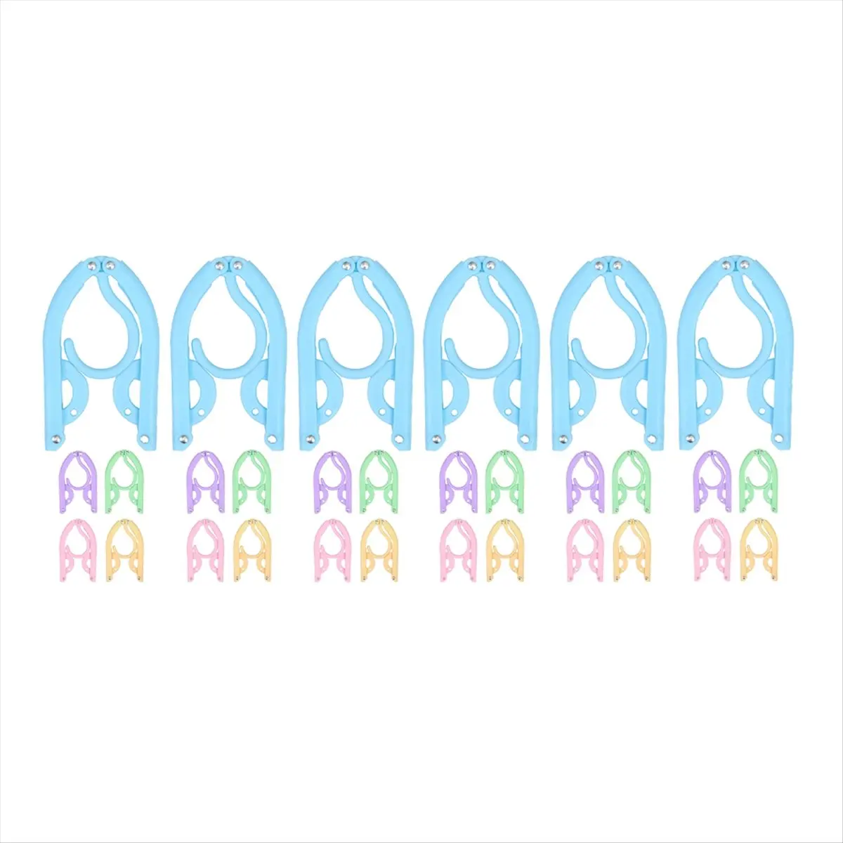2026 Trend 30 Pcs Travel Hangers, Cruise Ship Essentials Foldable Plastic Hangers Travel Essentials, Portable Cruises Must Haves