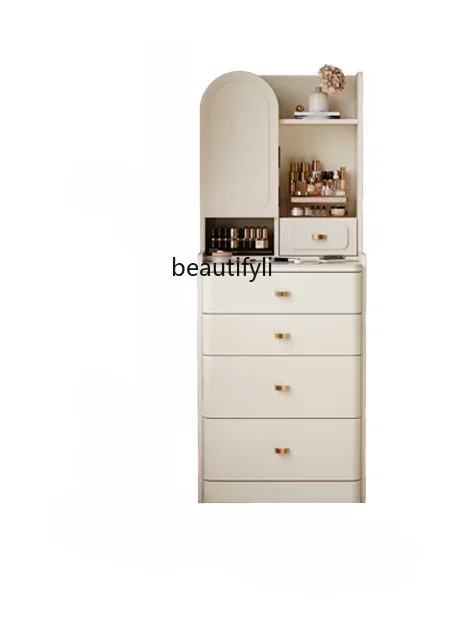 

Small Bedroom Dressing Table Bedside Table Integrated Modern Simple Makeup Desk Multifunctional Storage