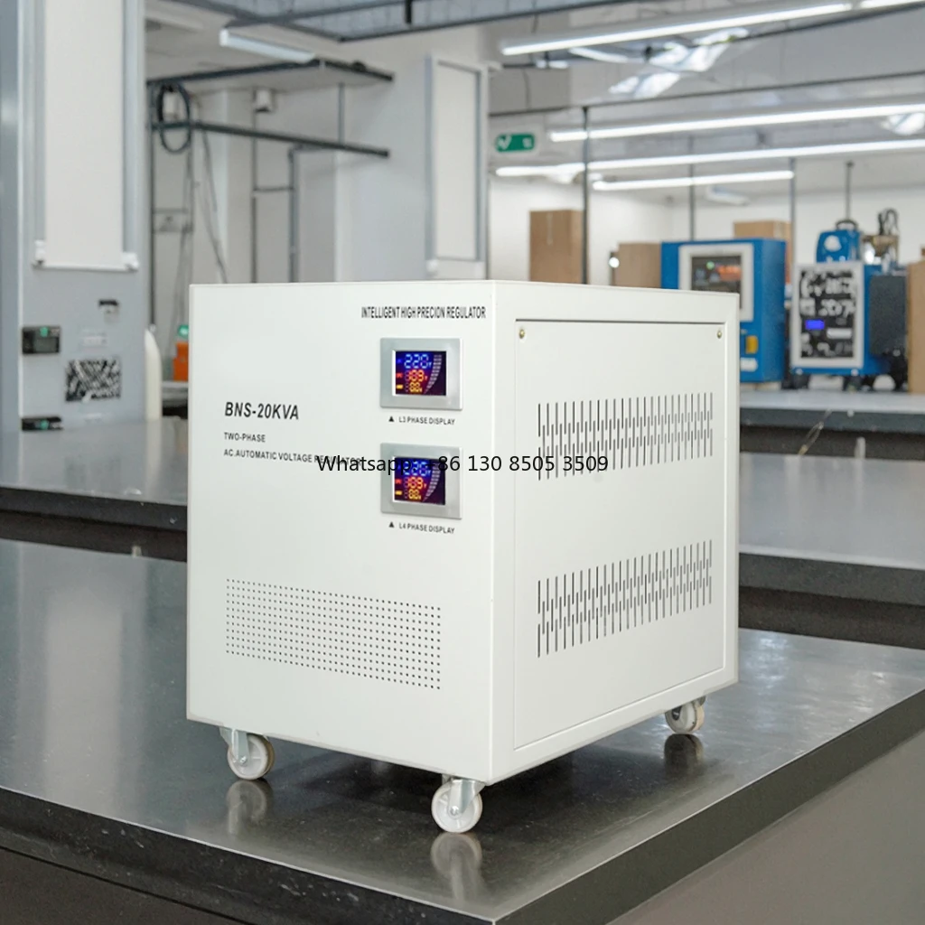 South America  Two-phase Voltage Regulator 10KVA 15KVA  20KVA Voltage Stabilizer LCD Display 2 Phase Voltage Regulator  L-L