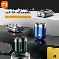 Xiaomi New Double-headed Mini Magnetic Shaver Type-c Charging Silent Washable Electric Shaver Portable Men Women Electric Razor