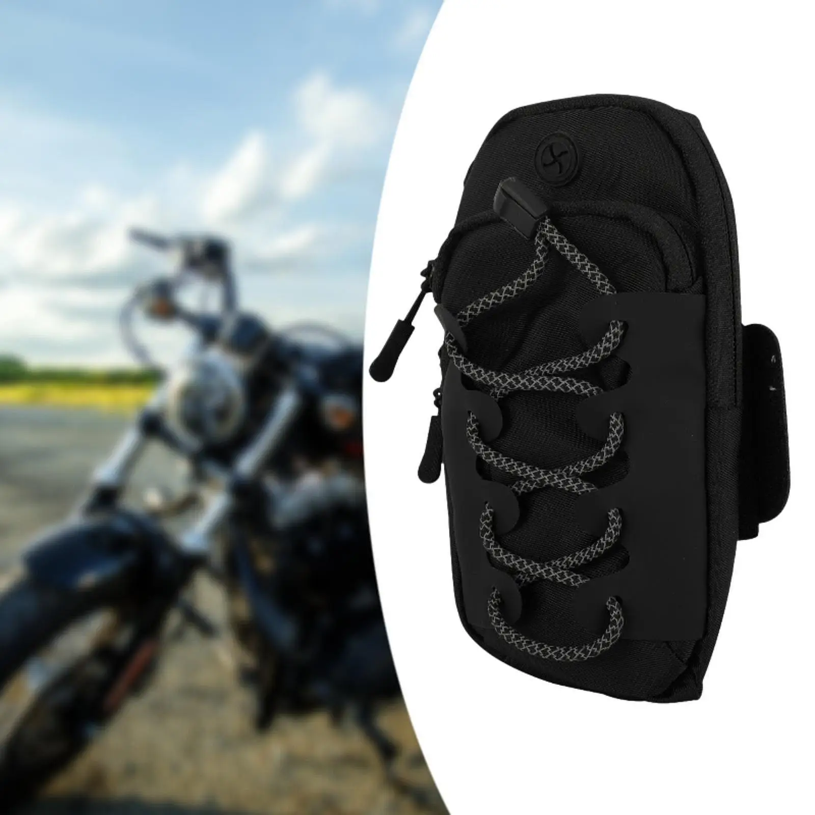 Battery Cover Bag Reflective Case Replace Part Versatile Nylon High Performance Sturdy Black Arm Strap Bags Battery Frame Bag