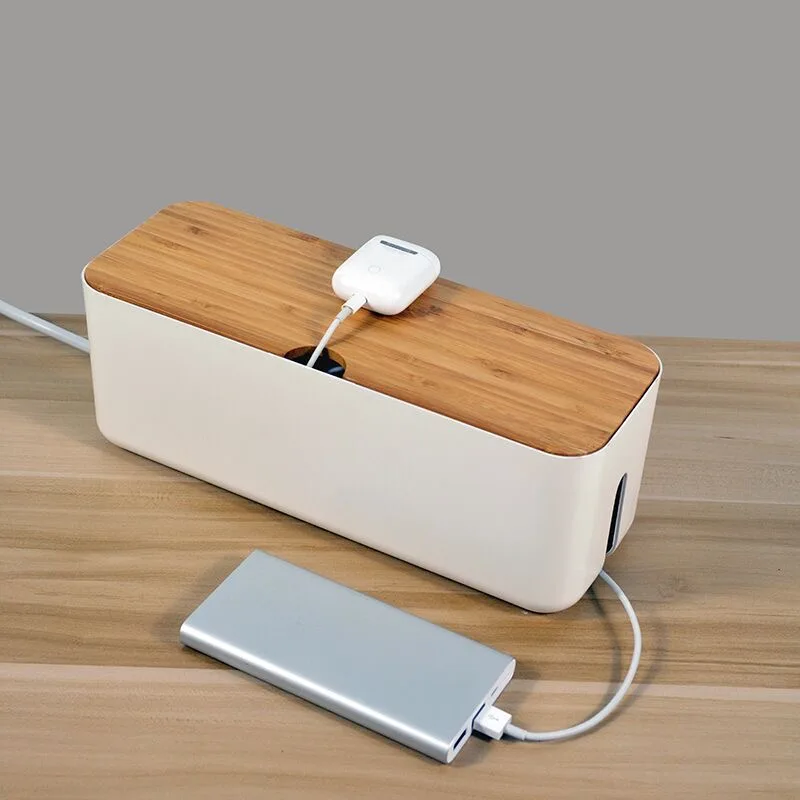 

NEW Cable Storage Box Power Strip Wire Case Anti Dust Charger Socket Organizer Network Line Storage Bin Charger Wire Management