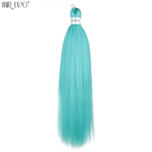 26Inch Easy Braids Hair Synthetic Colourful Pre Stretched Braiding Hair Extensions Jumbo Braids Ombre Yaki Long Straight Hair - Image 8