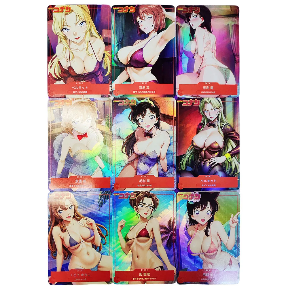 9PC/Set Anime One Piece Naruto DIY ACG Boys Games Toys Collectible Cards Birthday Gifts Board Game Boa Hancocka Hyuga Hinata