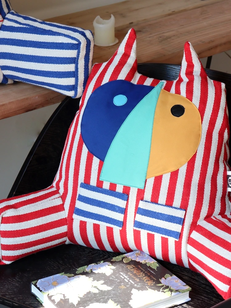 

Cartoon Abstract Cushions Soft Back Rest Bed Cushion Lounge Sofa Cushion Child Gift Reading Pillow Decor Cushion Pillow Cover