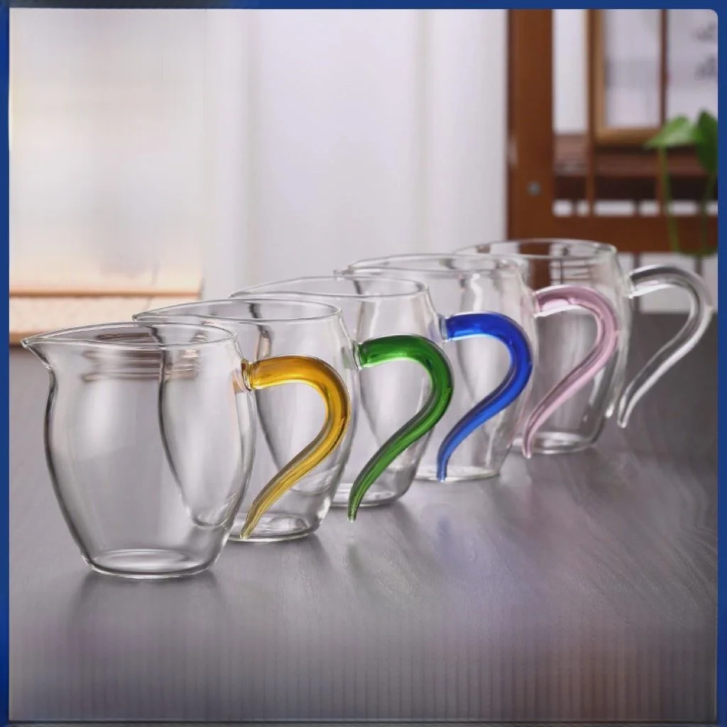Thickened Heat Resistant Glass Gongfu Tea Set Small Size Integrated Public Cup Tea Ocean Filter Tea Tools