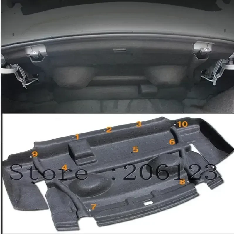 

2016 2017 2018 2019 2020 2021 для Chevrolet Malibu, Стайлинг автомобиля, багажник автомобиля, звукоизоляционный хлопковый коврик, защитная наклейка, 1 шт./компл.