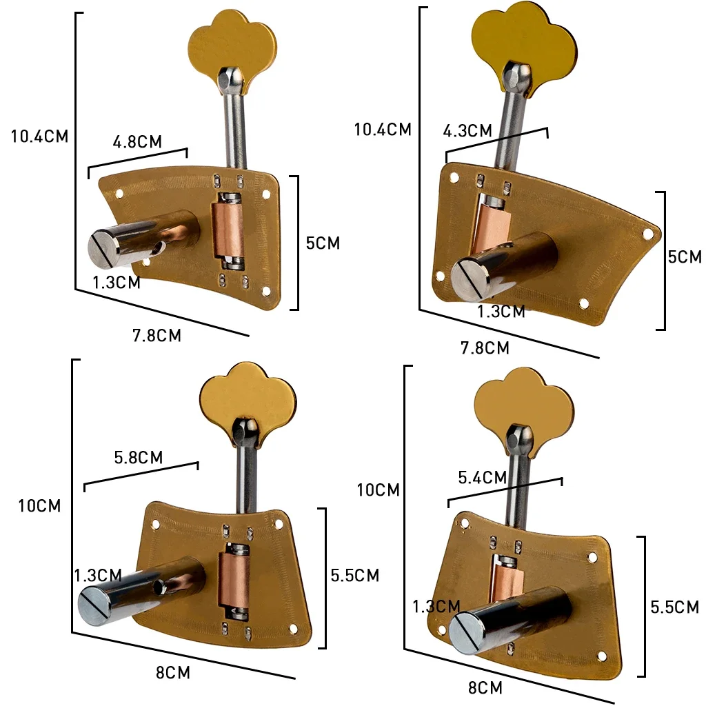 Concert Upright Bass 2L2R  Double  Tuning Pegs Tuner Machine Heads Singer  3/4 4/4   Universal Use SET