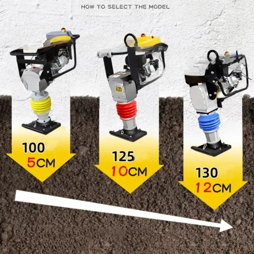 مطرقة القفز القوية الأرضية والرملية التربة واكر تأثير المضغوط العبث تهتز الدك الدك #5
