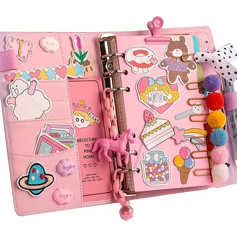 DIY Journal Diary Set Scrapbook Kit Stationary Diary Supplies Art Crafts Kit for Birthday Holidays  Gifts for Women Teen Girls
