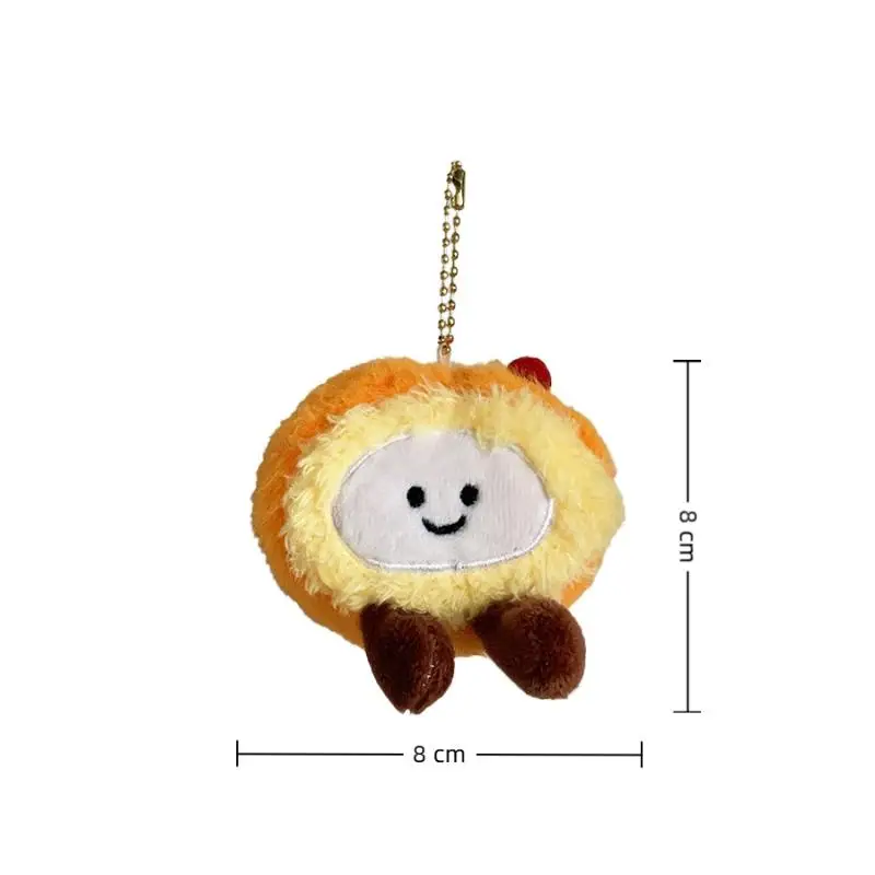 Ciondolo per zaino da dessert in rotolo svizzero di peluche dolce, ciondolo portachiavi, regalo eccellente