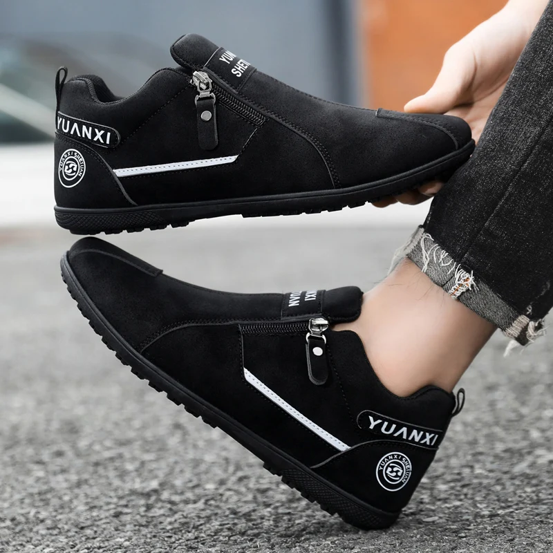 

Модная кожаная мужская повседневная обувь, роскошная дышащая обувь для ленивого вождения, удобные прогулочные кроссовки без шнуровки, уличная походная обувь