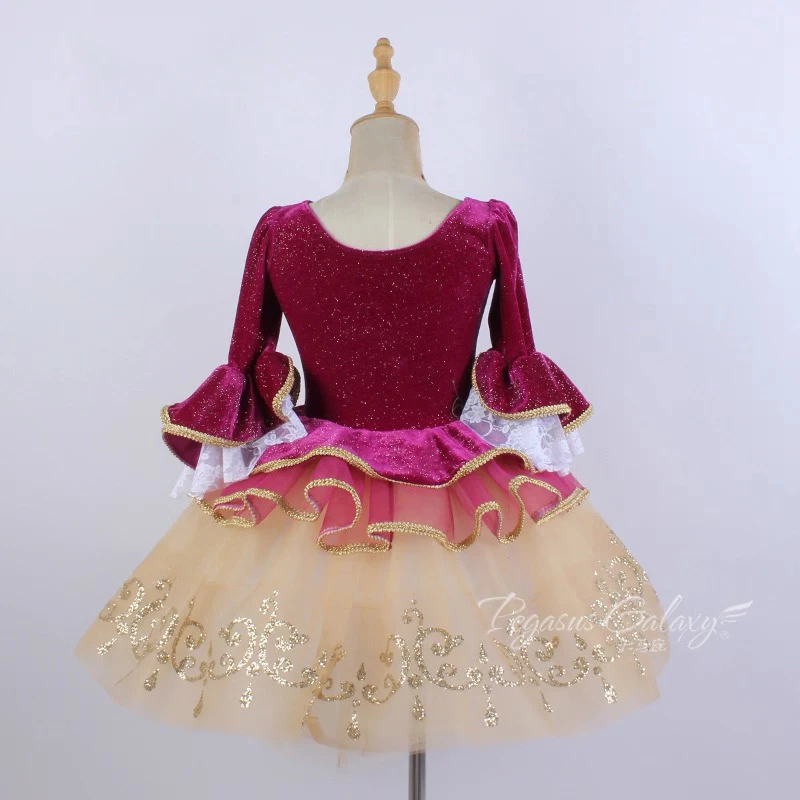 الباليه تنورة رقص الخريف/الشتاء الوافدين الجدد أداء الباليه سوان توتو الرقص ارتداء الأطفال الباليه المنافسة تنورة رقص